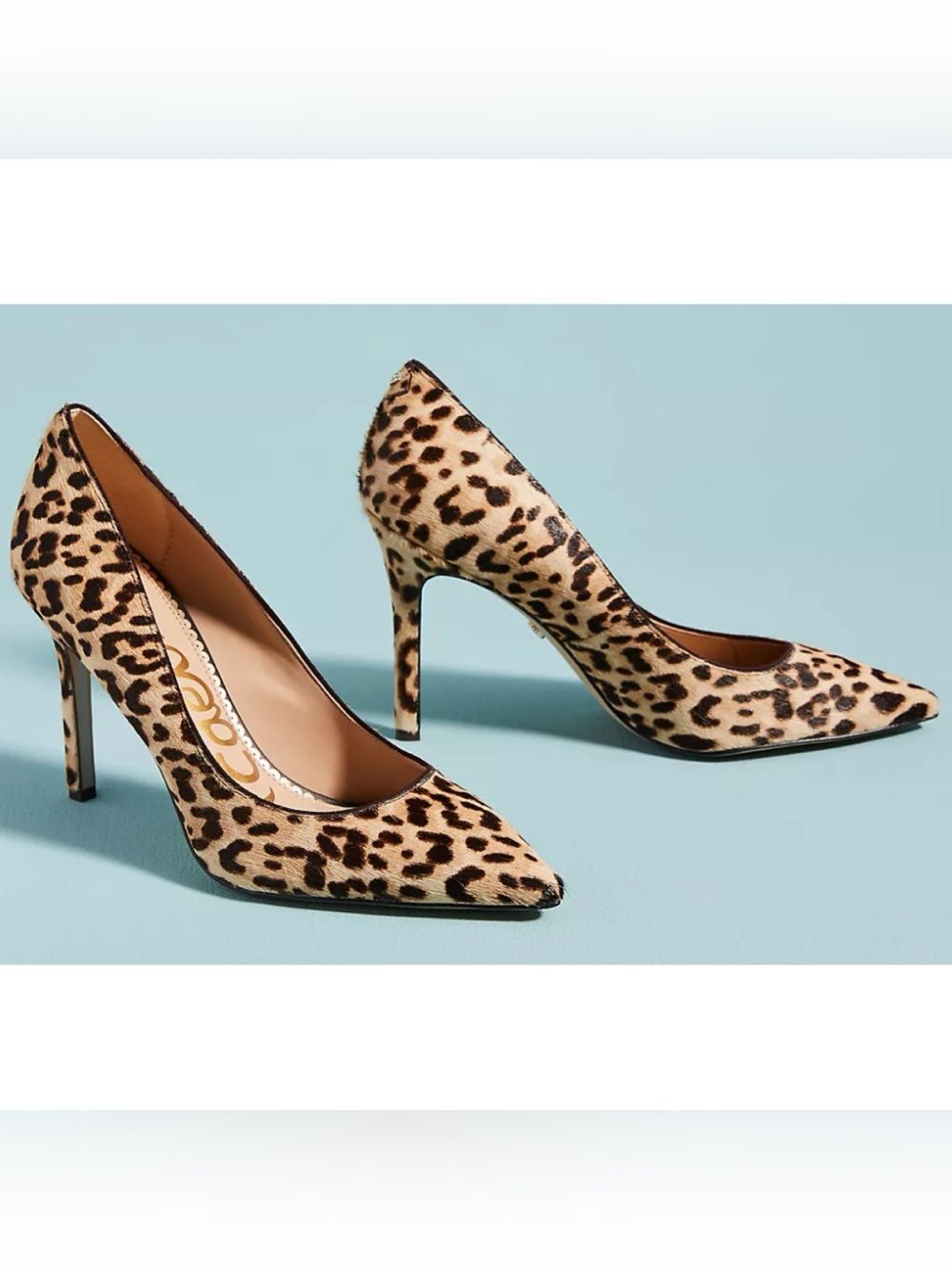 Sam Edelman for Anthropologie Hazel Leopard-Printed Heels Size 10